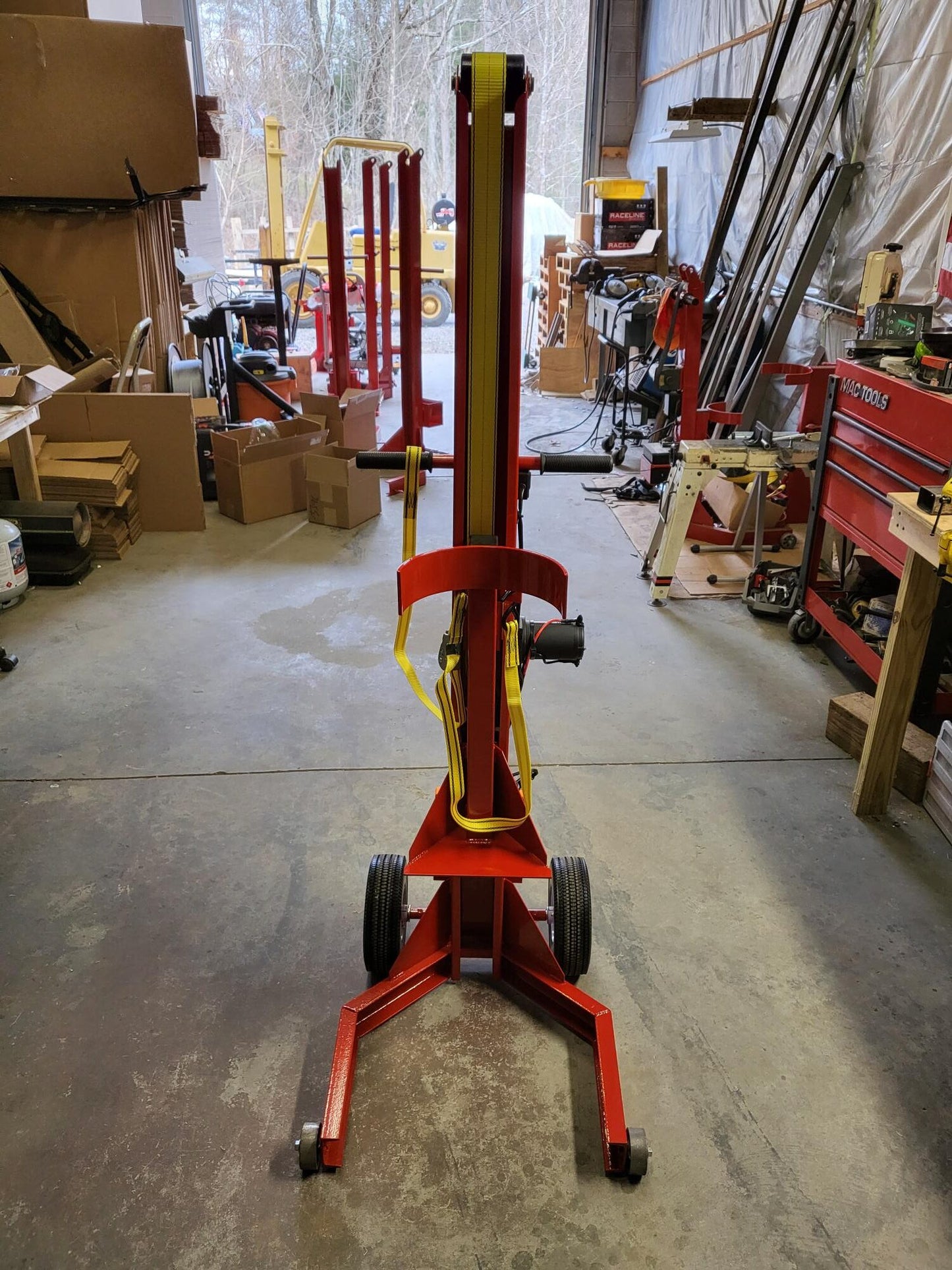 Tank Lifter 12 volt Compressed Gas Cylinder Handler  TSS100-TL-12v