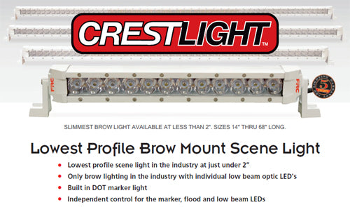 CRESTLIGHT LED Low Profile Lighting With DOT Markers, CLA100, CLA101