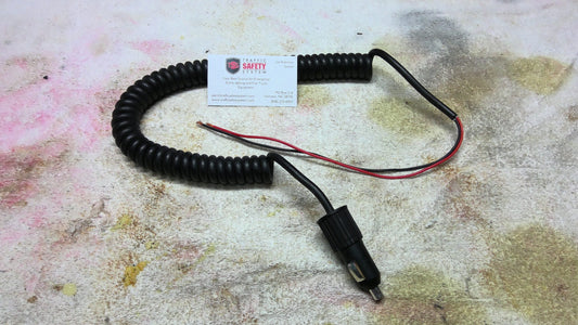 Cigarette Lighter Plug with 9 ft retractable cord 12V, 16 gauge