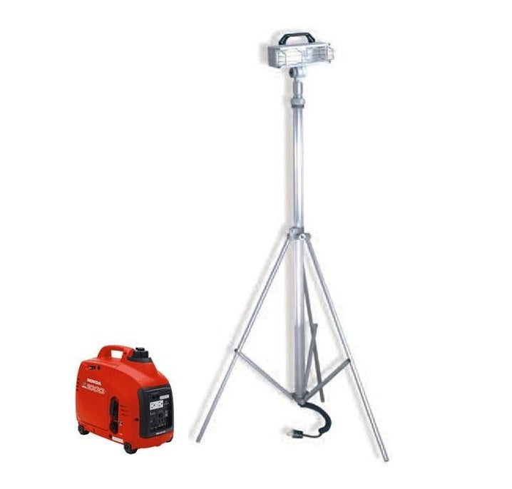 Kit No.1. Focus 750w Tripod Scene Light with Honda 1000 w generator