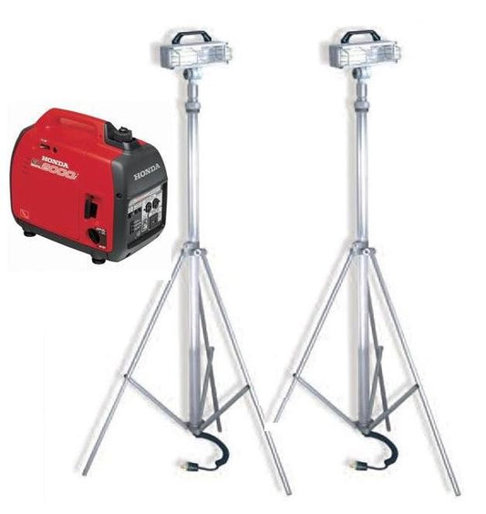 Kit No.8 Two FRC 750 watt Tripods and a Honda 2200i
