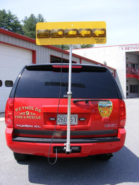 Hitch Mounted Portable 5 LED Traffic Arrow Board HM1-AB