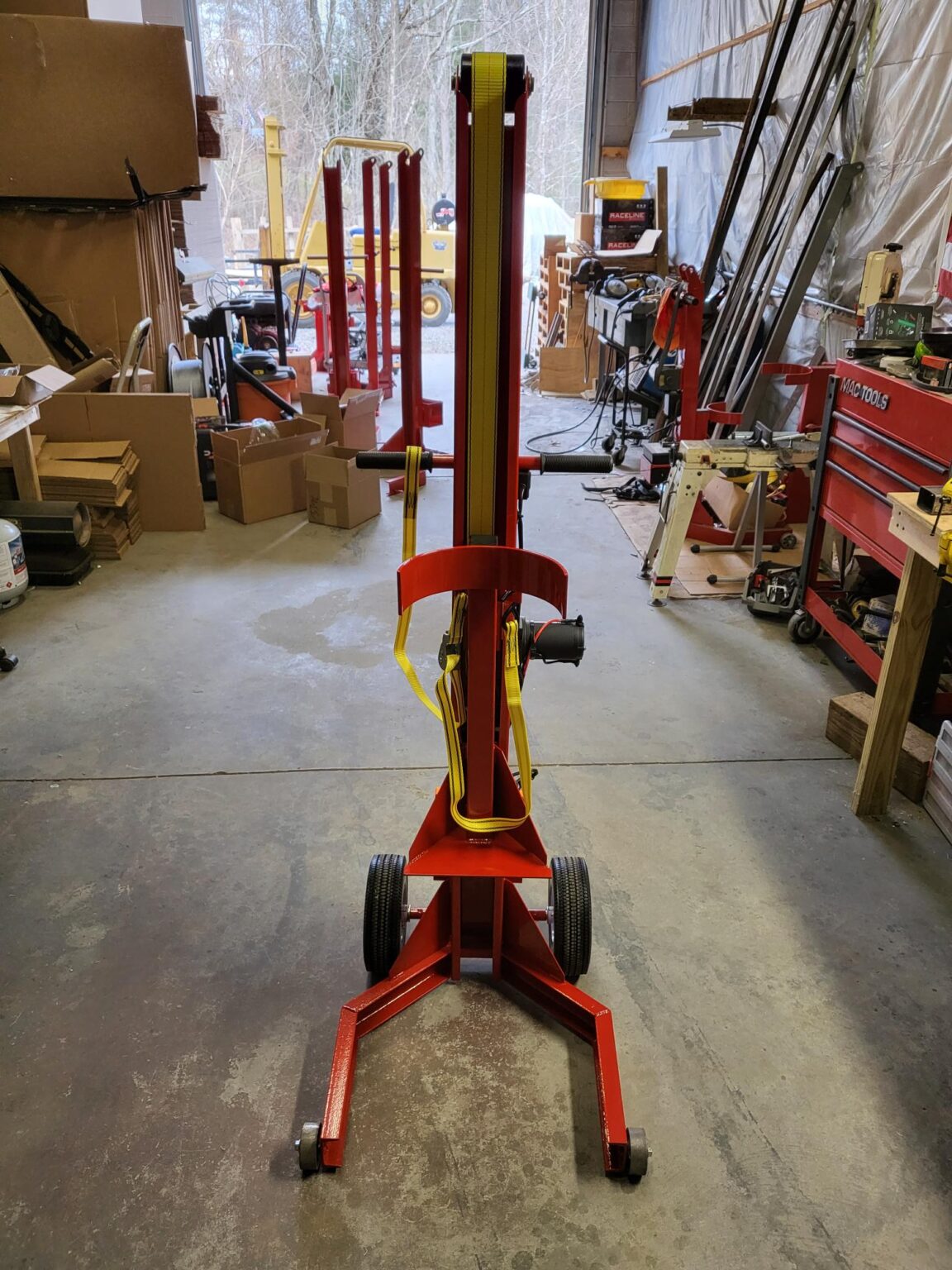 Tank Lifter 12 volt Compressed Gas Cylinder Handler TSS100TL12v